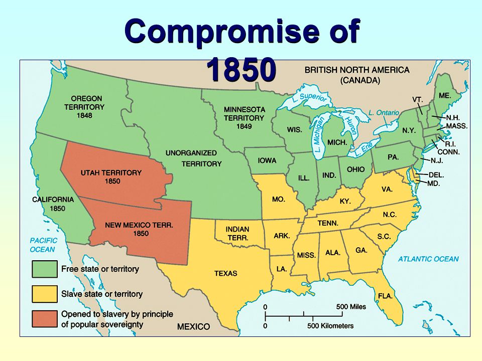Provisions of the compromise of 1850